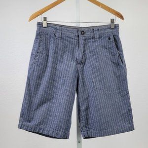 VOLCOM ray ray striped shorts blue Sz 29